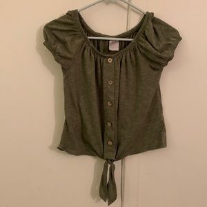 No Boundaries green t-shirt, size x-small